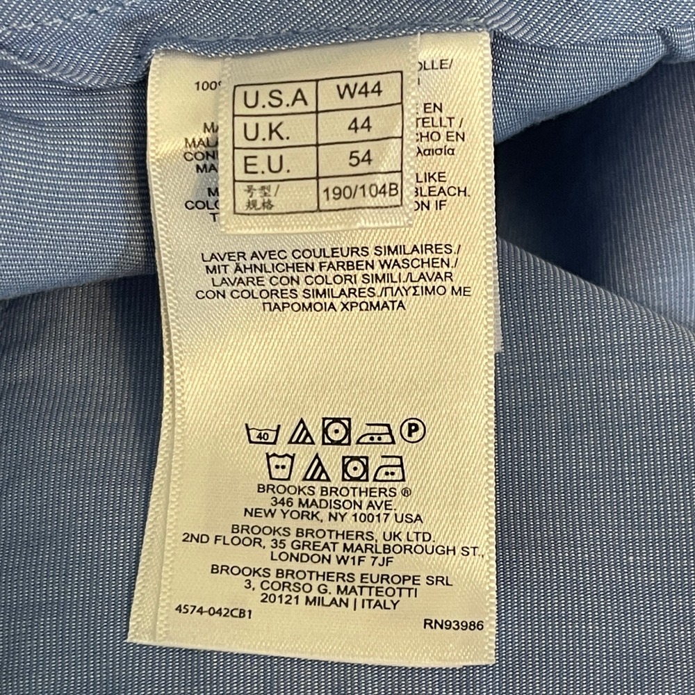 Brooks Brothers Light Weight Advantage Chino Shorts Mens 44 Cotton Pleated Khaki - Picture 7 of 8
